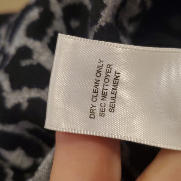 Rebecca Taylor Convertible Black Gray Leopard Print Peplum Knit Blazer Size 8 - Picture 11 of 11
